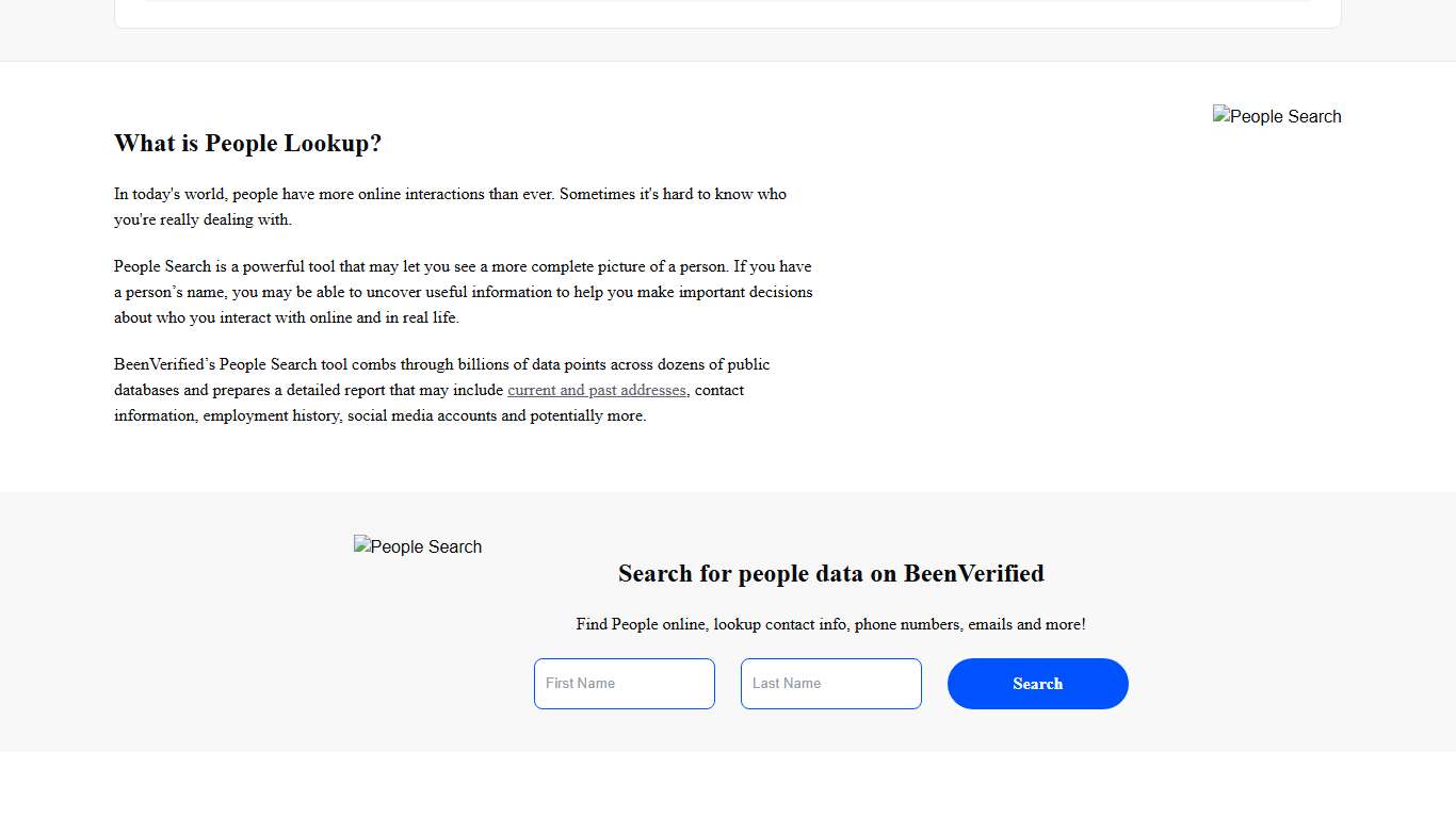 Use People Search to Find People and Lookup Info BeenVerified